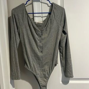 Grey bodysuit